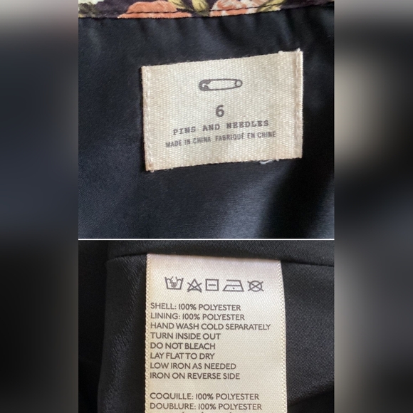 Pins & Needles Black Floral Cut Out Maxi Dress Size 6 - Picture 8 of 9